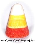 Palm Wax Candy Corn Pillar